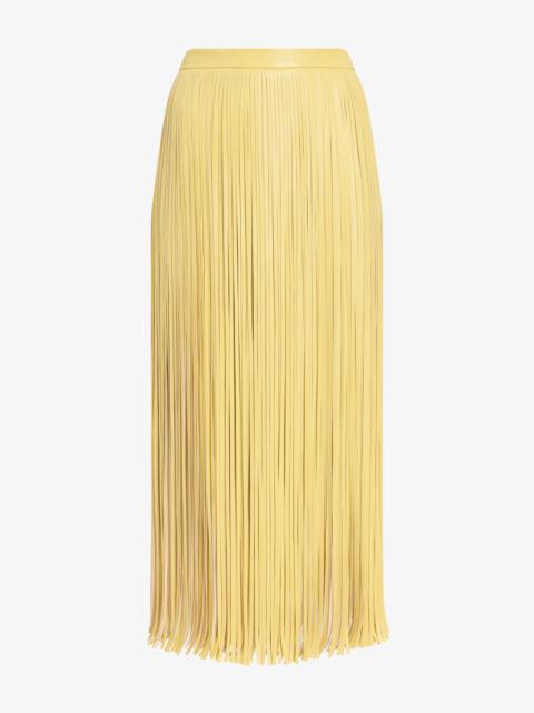 Proenza Schouler Veda Skirt in Faux Leather Fringe
