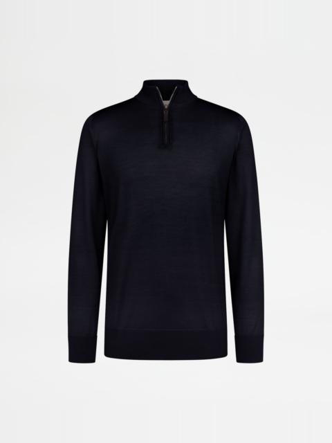 Tod's PULLOVER IN T15 WOOL - BLUE