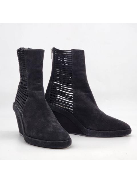 Ann Demeulemeester Ann Demeulemeester - Black Suede Wedge Boots