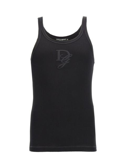 Logo Embroidered Tank Top