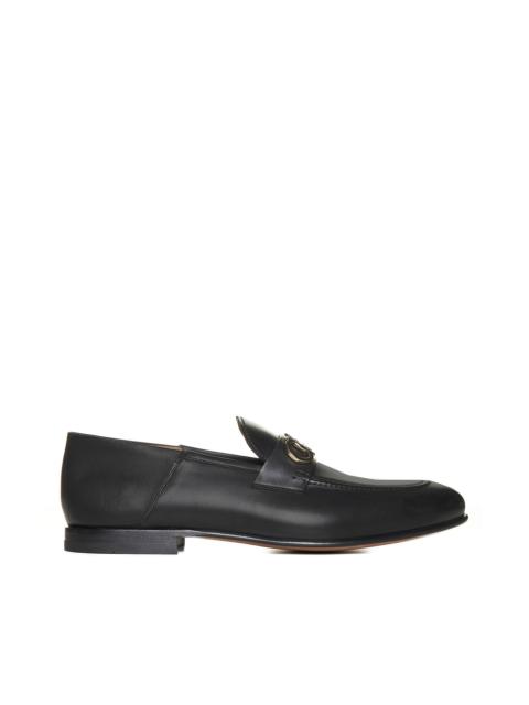 Ferragamo Men Gancini Leather Loafers