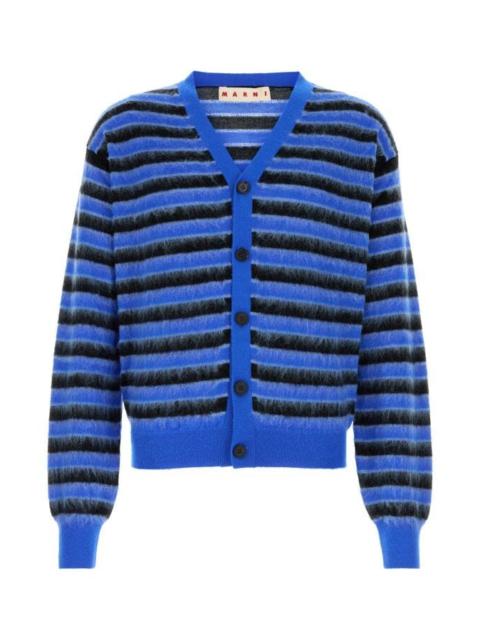Marni Marni Men Embroidered Wool Cardigan