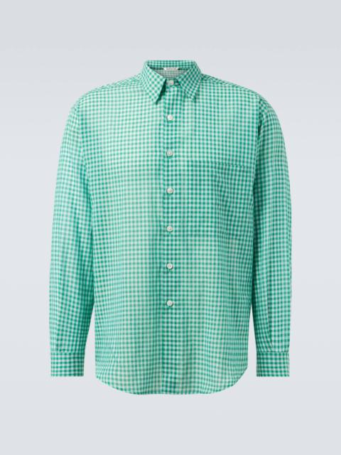 AURALEE Gingham cotton shirt