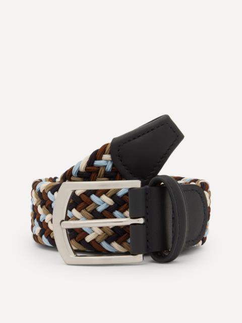 Anderson's Woven Elasticated Multicoloured Blue Belt