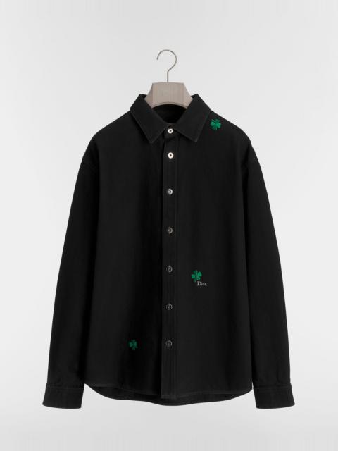 Dior Overshirt with Dior Clover Embroidery