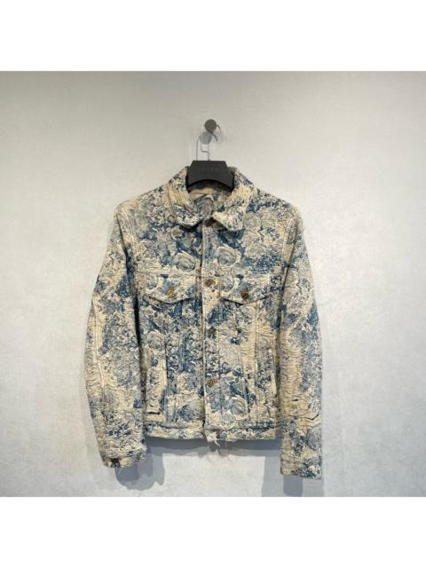 Louis Vuitton Louis Vuitton Distressed Floral Denim Jacket