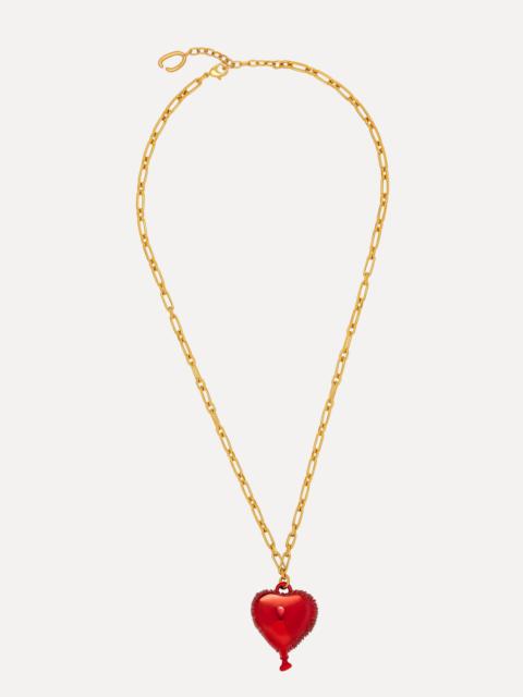 Oscar de la Renta HEART BALLOON PENDANT NECKLACE
