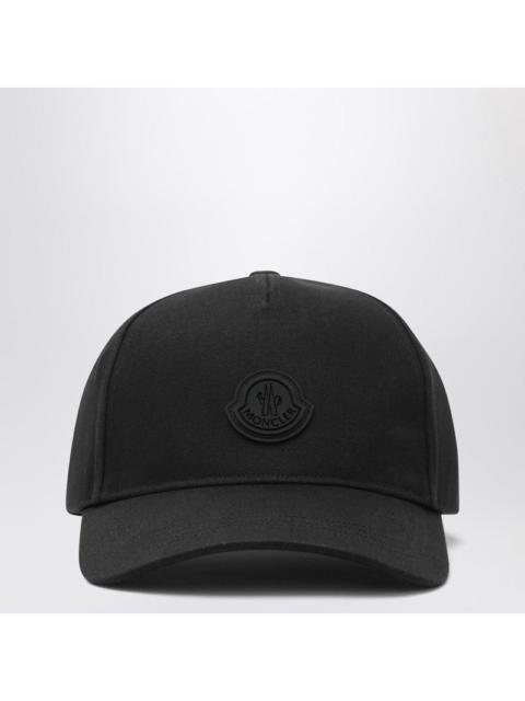 Moncler Moncler Black Baseball Cap With Logo Patch Men