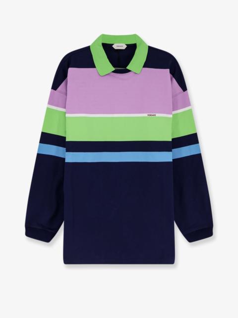 VERSACE Versace Multicolor Stripes Cotton Sweatshirt