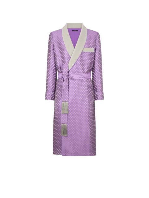 TOM FORD GEOMETRIC JACQUARD ROBE