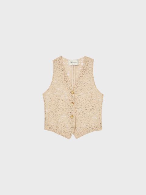 Blumarine RÉBRODÉ LACE VEST