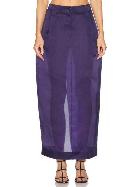 KHAITE Lucian Organza Skirt