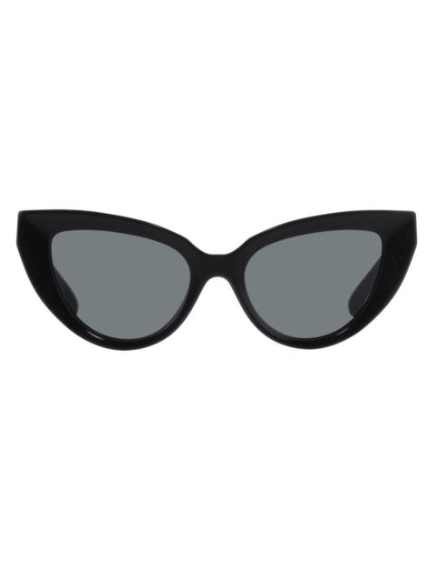 Dolce & Gabbana Dolce and Gabbana Dark Grey Cat Eye Ladies Sunglasses DG4497 501/87 52