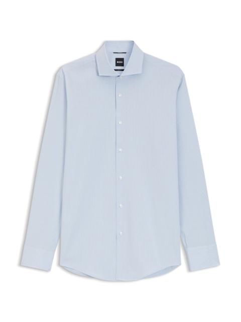 BOSS CHECKED SLIM-FIT SHIRT IN PERFORMANCE-STRETCH FABRIC