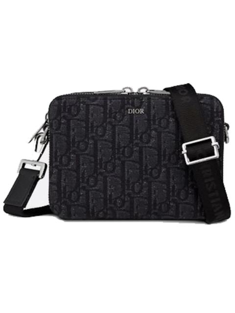 Dior Dior Wallet with Strap Oblique Jacquard Black