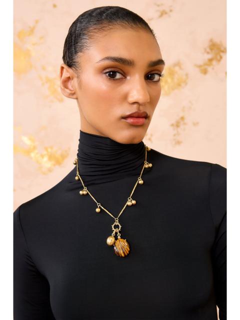 ULLA JOHNSON Meja Carved Shell Necklace