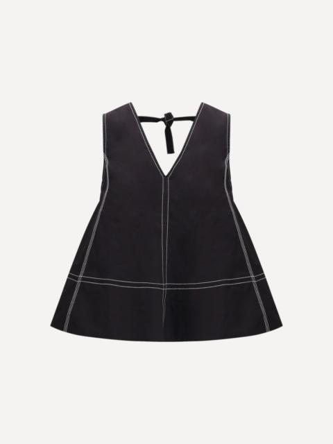 GANNI Cotton A-line Top