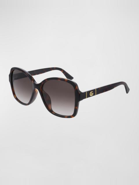 GUCCI Square Monochromatic Sunglasses
