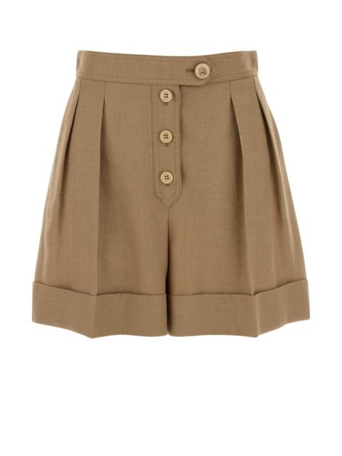 Valentino Valentino Garavani Women Biscuit Viscose Blend Shorts