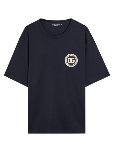 Dolce & Gabbana Dolce & Gabbana Logo-appliquéd Cotton T-shirt