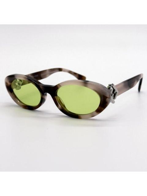 FENDI NEW FENDI SUNGLASSES HAVANA OVAL WOMEN EYEWEAR FENDI FE40140