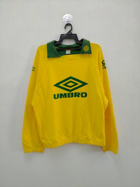 Other Designers Vintage - Vtg Umbro Long Sleeve Shirt Like Brazil Training Shirt