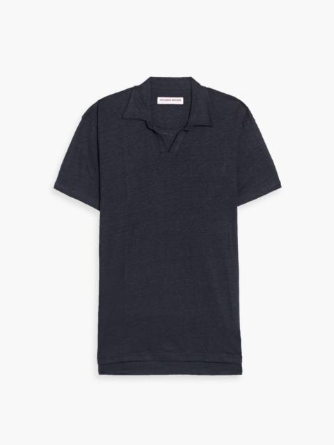 ORLEBAR BROWN Felix linen-jersey polo shirt