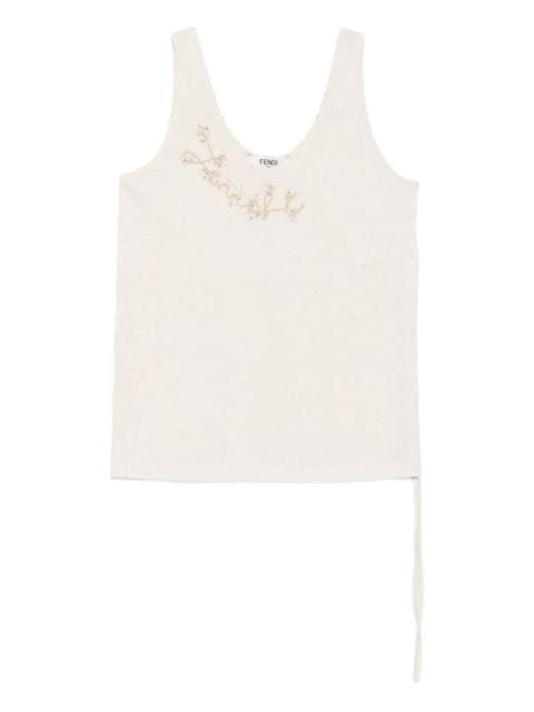 FENDI Embellished Tank Top