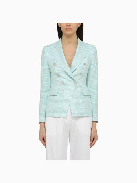 Tagliatore - Tagliatore Light blue double-breasted jacket
