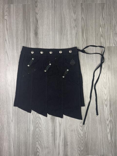 Japanese Brand - Ozz Onn Japan Knife Shape Punker Bondage Mini Skirt