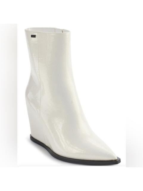 Other Designers New! DKNY Iris Pointed Toe Wedge
Bootie‎ in Pearl White Sz 6.5