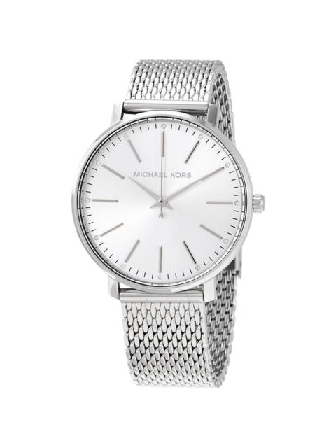 MICHAEL KORS Michael Kors Pyper Quartz Crystal Silver Dial Ladies Watch MK4338