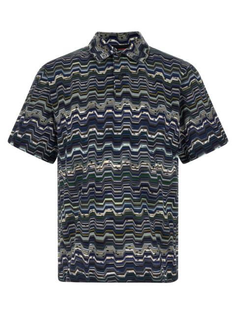 Missoni Missoni Men Zigzag Polo Shirt