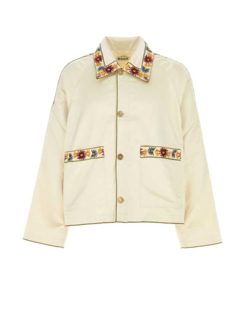 BODE Bode Men Ivory Satin Candyfloss Jacket