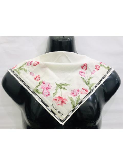 Other Designers Japanese Brand - HANAE MORI FLORAL HANDKERCHIEF BANDANA SCARF