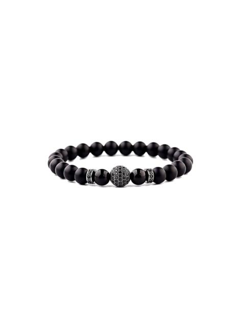 Other Designers Bracelet - Black Rhodium Globe Pavé Shambala