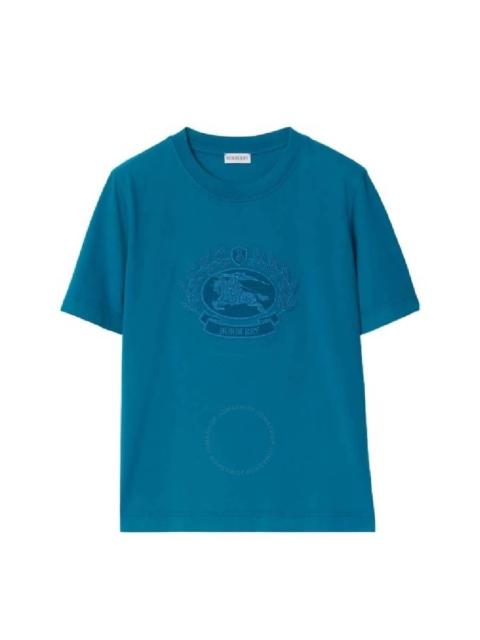 Burberry Burberry Embroidered Logo Cotton T-Shirt
