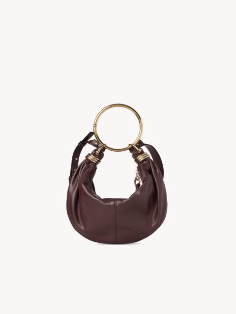 Chloé SMALL BRACELET HOBO BAG IN GRAINED LEATHER