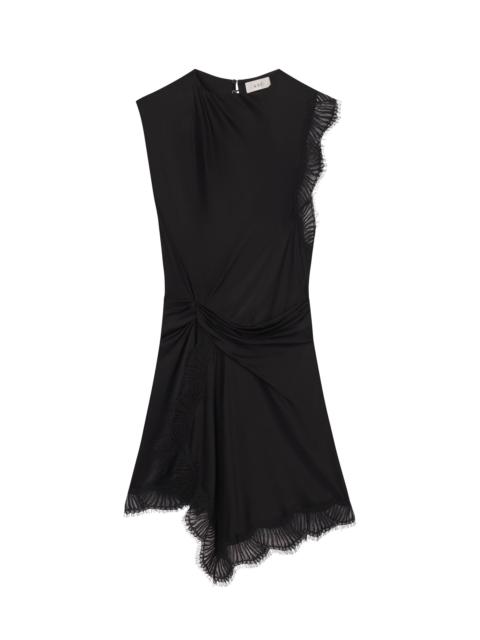 A.L.C. Dion Satin and Lace Mini Dress