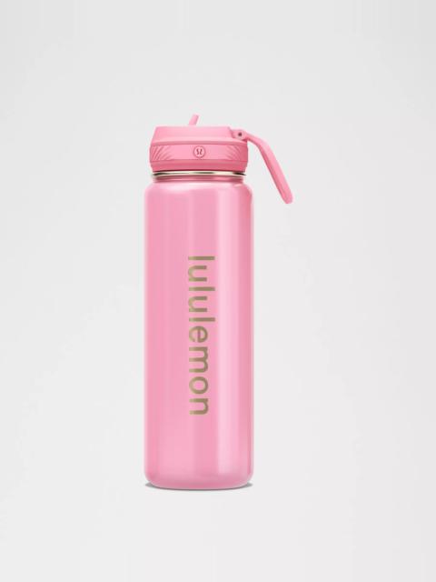 lululemon Back to Life Sport Bottle 24oz Straw Lid *Shine