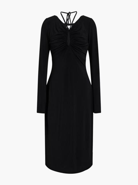 Other Designers Ruched jersey midi dress