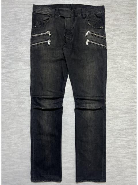 Balmain Balmain - Christophe Decarnin - FW11 Double Zip Biker Denim