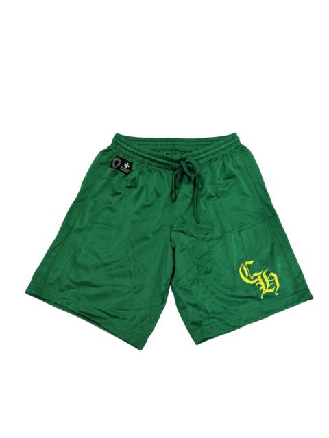 Green mesh shorts