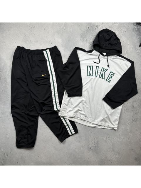 Nike Vintage Nike 00s Y2K Black White Track Suit Hoodie Pants Set
