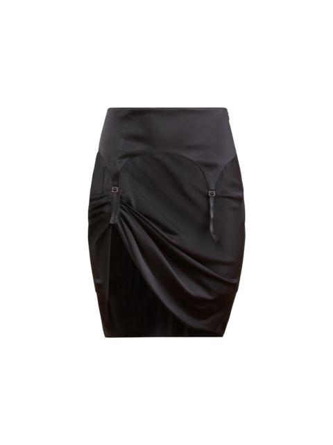 Fleur du Mal Silk Garter Skirt