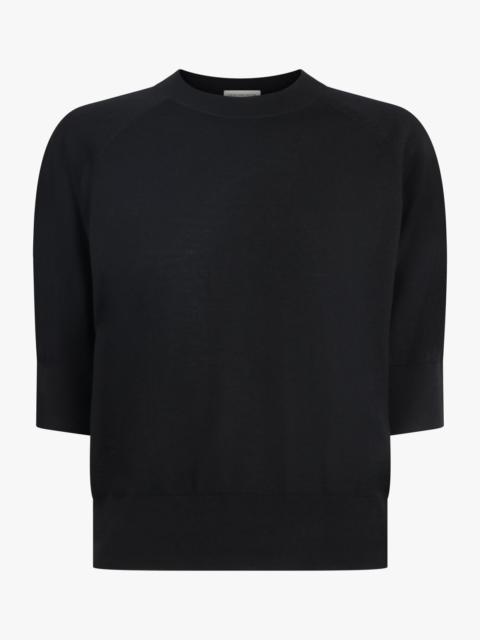 Dries Van Noten TUAN S/S CREWNECK KNIT | BLACK