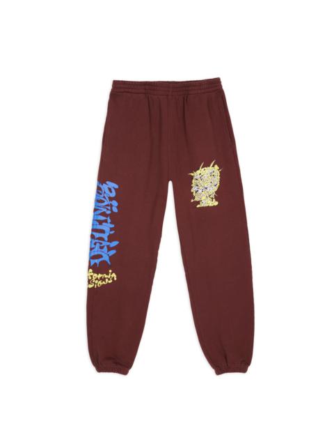 BRAIN DEAD Scrambled Sweatpant - Maroon
