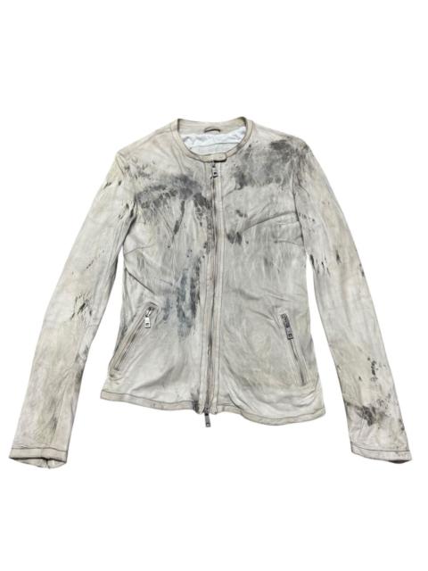 Other Designers Giorgio Brato Brush Leather Jacket