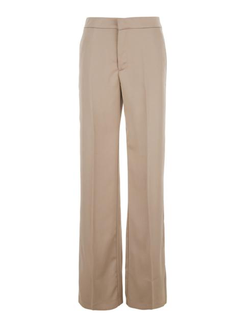 THE ANDAMANE - The Andamane Women Beige Pants With Pences On The Front In Tech Fabric Woman