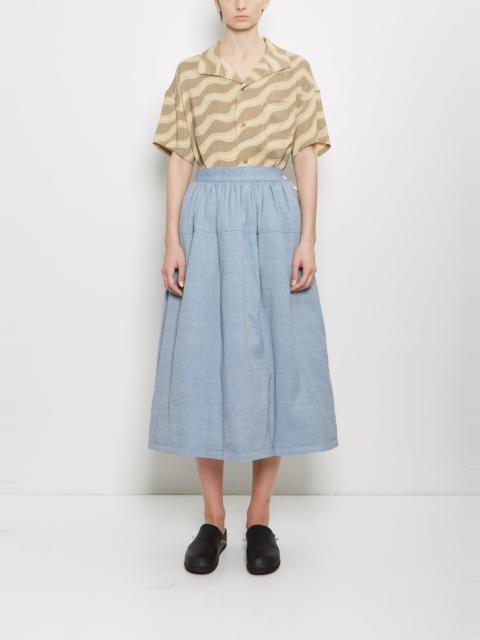 visvim Wool Linen Elevation Sashinko Down Skirt